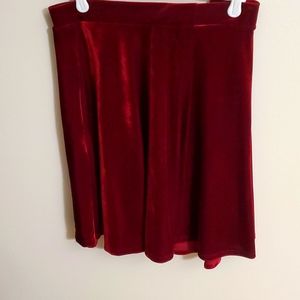 Midnight Hour brand, XL, velvet red skirt